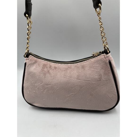 Juicy Couture Royal Heritage Velour Shoulder Bag Pink/Brown NEW With Tags - Picture 6 of 7